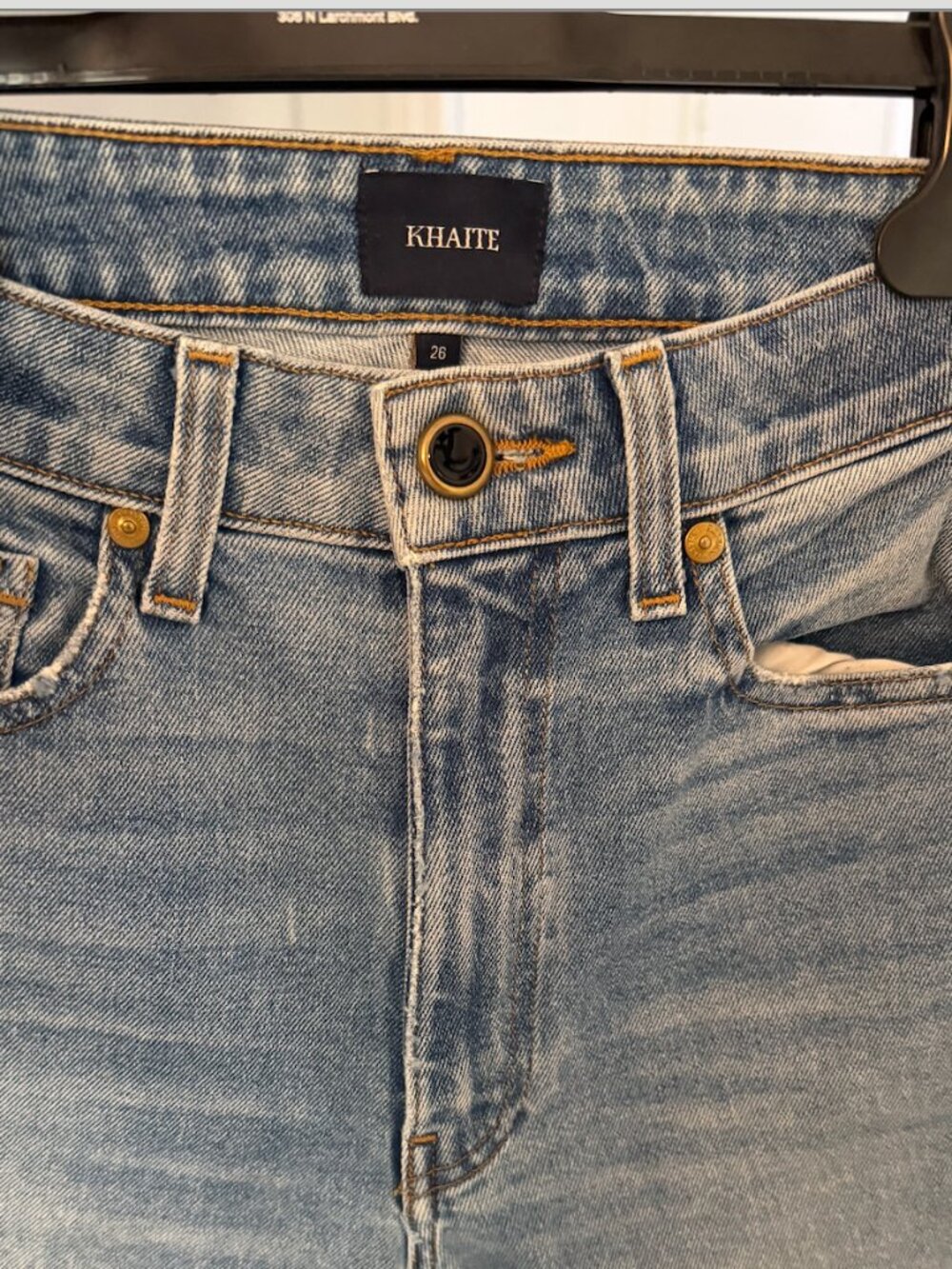KHAITE VANESSA HIGH-WAISTED SLIM FIT JEANS - Picture 5 of 5